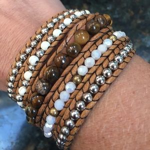 5 wrap beaded bracelet